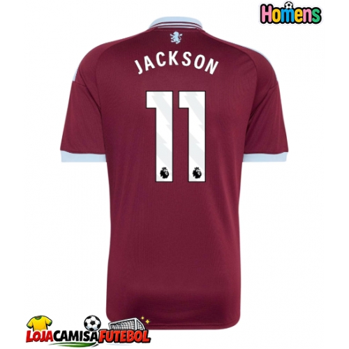 Camisa de Futebol Aston Villa Nicolas Jackson #11 Equipamento Principal 2026-27 Manga Curta